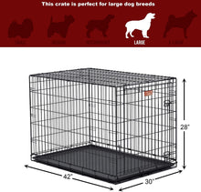Load image into Gallery viewer, 42-Inch Pet Crates-Double Door | dutydog.

