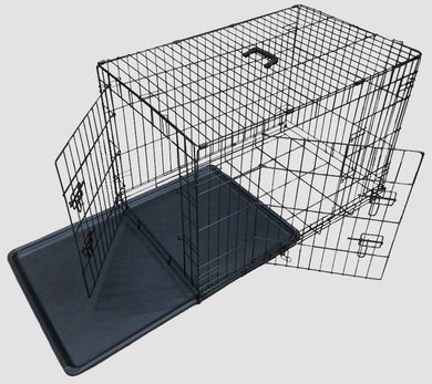 24-Inch Pets Crates-Double Door | dutydog.